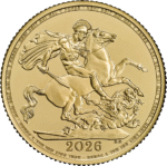 3.99 гр. златна монета 1/2 Британски Суверен Чарлз III 2026