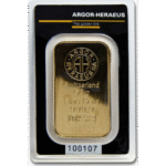 50 грама златно кюлче Argor-Heraeus холограмна защита Кinebar - Image 2