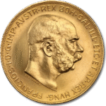 33.87 гр. златна монета 100 Корони Франц- Йосиф I Австрия 1915