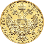3.49 гр. златна монета 1 Австрийски Дукат 1915 - Image 2